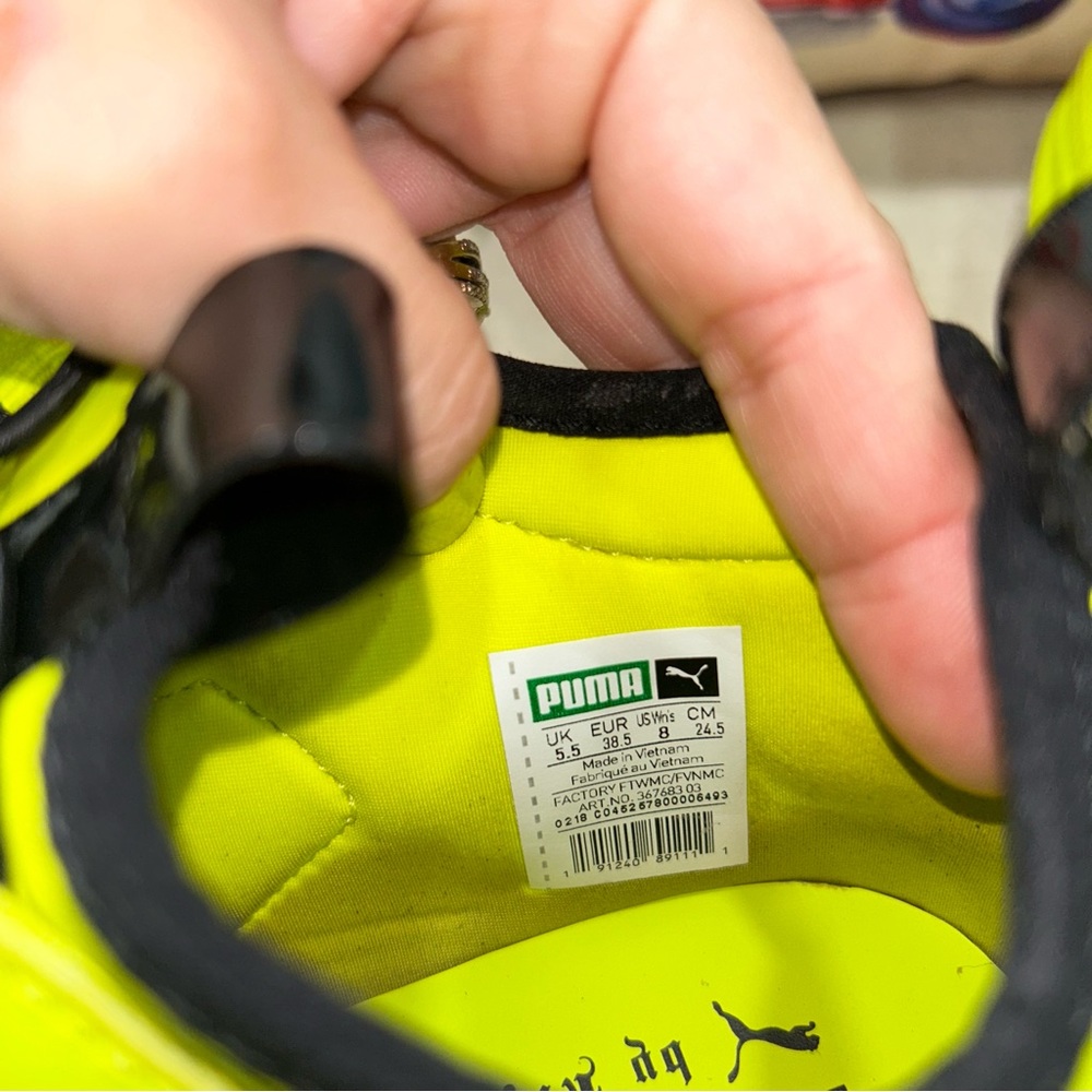 Puma By Rihanna Womens Lemon Neon Avid Athleisure Lifestyle Fashion Sneakers - Picture 10 of 13